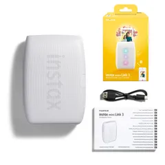 富士フイルム(FUJIFILM) チェキ スマホプリンター instax mini Link3 クレイホワイト INS MINI LINK3 C WHITE