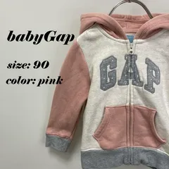 子供服 ベビー 女の子 ギャップ ジップアップパーカー 90cm ピンク 秋冬