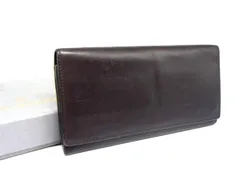 MULBERRY マルベリー レザー 二つ折り 長財布 ウォレット 札入れ 小銭入れ カード入れ メンズ レディース ダークブラウン系 DJ5705