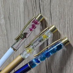 ハーバリウムボールペンメッセージ入り！オーダー品♡