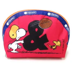 【新品 未使用】LeSportsac レスポートサック MEDIUM DOME COSMETIC ピーナッツ ソーシャル クラブ ドーム スヌーピー コラボ スクエア ドーム型 ポーチ 8170 HC61