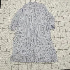 ◇ Θ THE SHOP TK ザ ショップ ティーケー 柄入り 長袖 ロング丈 ワンピース サイズS ライトパープル系 レディース E  【1508250005343】