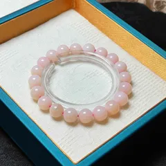 高級 EU製 ★ピンクオパール★パワーストーン ブレスレット 天然石B 原石 綺麗 高級 お守り 幸運 8.7-9.1mm ZB9479