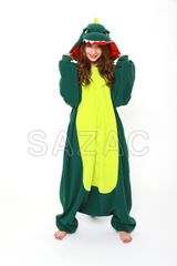 【美品】着ぐるみ カイジュウ 怪獣 動物 大人用  フリース フリーサイズ パジャマ コスプレ 仮装