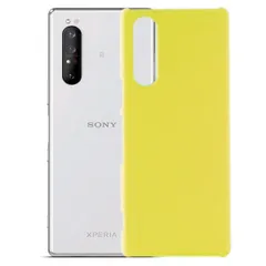 Xperia 1 III ケース SO-51B SOG03 エクスペリア1 マーク3  耐衝撃 シンプル さらさら ハード ケース 【Color】 イエロー