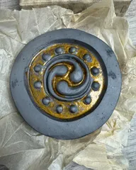 桔梗紋瓦熊本城 瓦 丸瓦 加藤清正 折墨