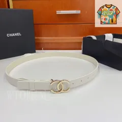 【今日特価】Chanel ソフトレザーベルト-1