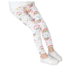 送料無料 G. レインボー レギンス 九分丈 韓国子供服 美脚ストレッチ かわいい 女の子 ガールズ キッズ 夏 スポーツ 100cm 120cm 130cm 140cm 150cm