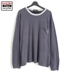 00s Eddie Bauer 袖プリント ポケット付き 長袖Ｔシャツ メンズ 表記XLサイズ