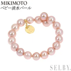 ペルリータミキモト K18YG ベビー淡水パール イヤーカフ リング 径約  