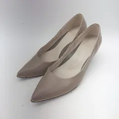 ◇ Θ ESPERANZA エスペランサ ポインテッドトゥ シンプル パンプス サイズ25 ベージュ レディース E  【1501160019349】