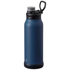 【新品】 アトラス 水筒 1リットル 直飲み 保冷 真空断熱 スポーツボトル 軽量 スポーツドリンク対応 大容量 持ち運びに便利 ハンドル付き ダイレクトボトル アクティバ ネイビー ADHB-1000NV 0