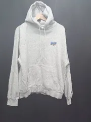 ◇ ⊆ ヴィジョンストリートウェア 裏起毛 ロゴ 長袖 プルオーバー パーカー サイズM グレー系 メンズ E  【1507160002220】