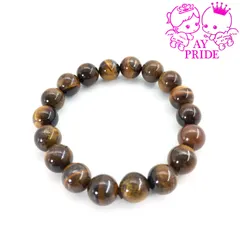 金運　パワーストーン　ブレスレット　タイガーアイ 10mm　18玉　17㎝　開運　開運グッズ　レディース　メンズ