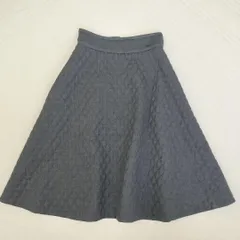 極美品☆FOXEY フレアスカート グレー キルティング 38 2025年最新