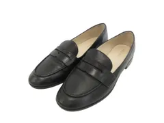 コールハーン COLE HAAN ピンチ グランドテイクダウン ペニー ローファー 5 1/2 黒 ブラック レザー シューズ 靴