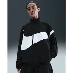 ナイキ ジャケット レディース NIKE オーバーサイズド ウーブンジャケット｜ナイロン アウター  スポーツウェア ビッグロゴ スポーツMIX トラックジャケット レディースウエア ジャンバー 上着 服/HV4108-010