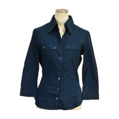 ナラカミーチェ NARACAMICIE ストレッチ シャツ/ブラウス 1サイズ ネイビー レディース s_z F-M9519