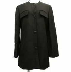 アルマーニエクスチェンジ A/X ARMANI EXCHANGE  美品 ノーカラージャケット 綿 3B 長袖 茶色系 チャコールグレー S 0809のサムネイル