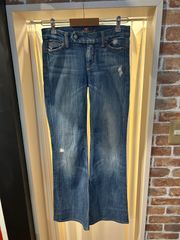 7 For All Mankind デニムパンツ フレアデニム レディースパンツ インディゴ サイズ24 A-487