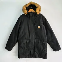 Carhartt カーハートシベリアンパーカーモッズコート ファー取外し可L