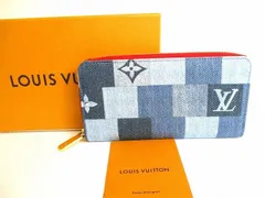 ルイヴィトン LOUIS VUITTON モノグラム デニムパッチワーク ジッピーウォレット ラウンドファスナー 長財布 メンズ レディース 【未使用保管品】