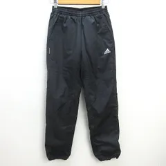 D■アディダス/adidas トレーニングロングパンツ/ウォームアップ【S】黒/MENS■190【中古】■