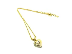 NINA RICCI ニナリッチ ラインストーン ハートモチーフ ネックレス ペンダント アクセサリー レディース ゴールド系 DJ6435