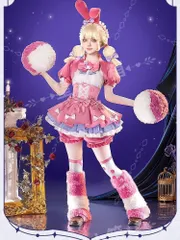 新品未使用 第五人格 コスプレ衣装 赤夫人 チアリーダー かわいいデザイン コスチューム 完全セット 高品質 撮影用 イベント用 仮装 パーティー 舞台衣装 ハロウィン 推し活 女性用のサムネイル