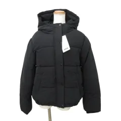 アズールバイマウジー AZUL by moussy 美品 タグ付き 22AW BIG COLLAR PADDED COAT ビッグ カラー コート アウター Lサイズ 黒 ブラック ■GY99のサムネイル