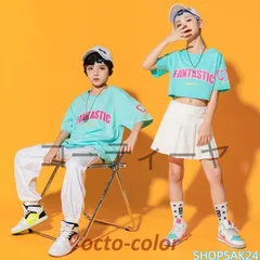 キッズダンス衣装 セットアップ ヒップホップダンス衣装 韓国 キッズ ダンス衣装 ヒップホップダンスパンツ チアダンス ヒップホップ 衣装 HIPHOPダンス衣装673