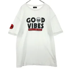 美品 ZARA ザラ プリント 半袖 Tシャツ XL ホワイト メンズ 古着