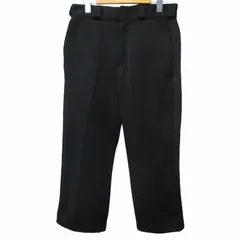 フレッドペリー FRED PERRY ×Dickies ディッキーズ 美品 パンツ スラックス ストレート サイドテープ 側章 173M40FP01 ブラック 黒 Sサイズ 0329 のサムネイル