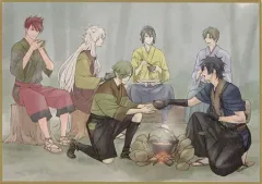 【中古】キャラカード 集合(食事) 色紙風かあど 「特 刀剣乱舞-花丸- ～雪月華～ 華ノ巻」 第3週目入場者特典