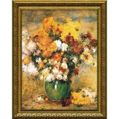 アンリ・ファンタン－ラトゥール、キクの花、希少な額装用画集より、新品高級額装付 アンリ・ファンタン－ラトゥール、キクの花、希少な額装用画集より
