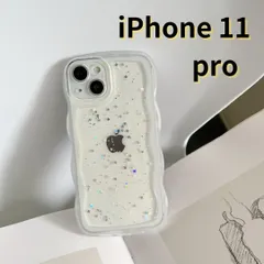 ［ショップス］iPhone11 pro スマホケース なみなみ クリア シンプル 軽量 おしゃれ かわいい 透明 E047　E