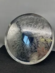 【E.P.B ENGLAND製】シェル柄エッチング ケーキプレート m8427