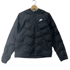 NIKE/ナイキ ダウンジャケット フード アウター ワンポイントプリント CHINA製 メンズ XL ブラック