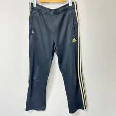 (^w^)b adidas アディダス Clima365 トラックパンツ ジャージ ロゴ刺繍 ライン シンプル ベーシック レトロ スポーツ 運動 トレーニングウェア ブラック 黒 メンズ サイズM