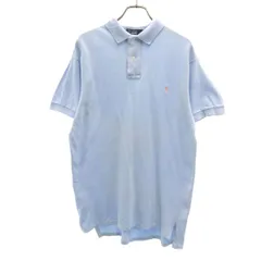 Polo by Ralph Lauren ポロバイラルフローレン 半袖 ポロシャツ S ブルー系 鹿の子 メンズ 古着