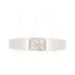 GSTV ダイヤモンド リング 指輪 0.02ct 14号 Pt999(プラチナ) 質屋出品  