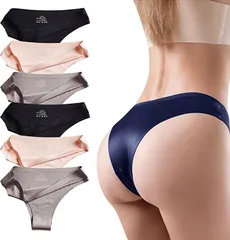 CM Tech ショーツ レディース 6枚組 ブラジリアンカット シームレス 可愛い下着 高通気性 伸縮性 パンツ( C Style,  L)