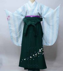 二尺袖 着物 袴フルセット 小紋柄 和遊日 着物丈は着付けし易い  