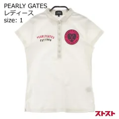 PEARLY GATES パーリーゲイツ 半袖ポロシャツ ホワイト系 1 [240001904349]#