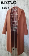 RESEXXY　ミドルチェスターコート　ボルドー　中古品 RESEXXY ミドルチェスターコート ボルドー 中古品