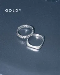 GOLDY/ゴールディ/スクエア ライン × チェーン セット リング/アクセサリー/5241105のサムネイル