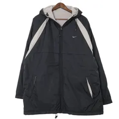 00年代 NIKE ナイキ リバーシブル ナイロン パーカージャケット スポーツ ブラック (メンズ XL) 中古 古着 A2154