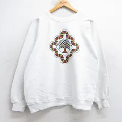 M/古着 ヘインズ 長袖 スウェット メンズ 90s GERMANY 木 ラグラン クルーネック 白 ホワイト 25sep05 中古 スエット トレーナー トップス