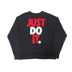 NIKE ナイキ スウェット トレーナー プリントロゴ 裏起毛 ブラック M　B202507