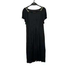 TR8 untitled アンタイトル ミニワンピース チュニック 半袖 ブラック 黒 カットソー レディース2